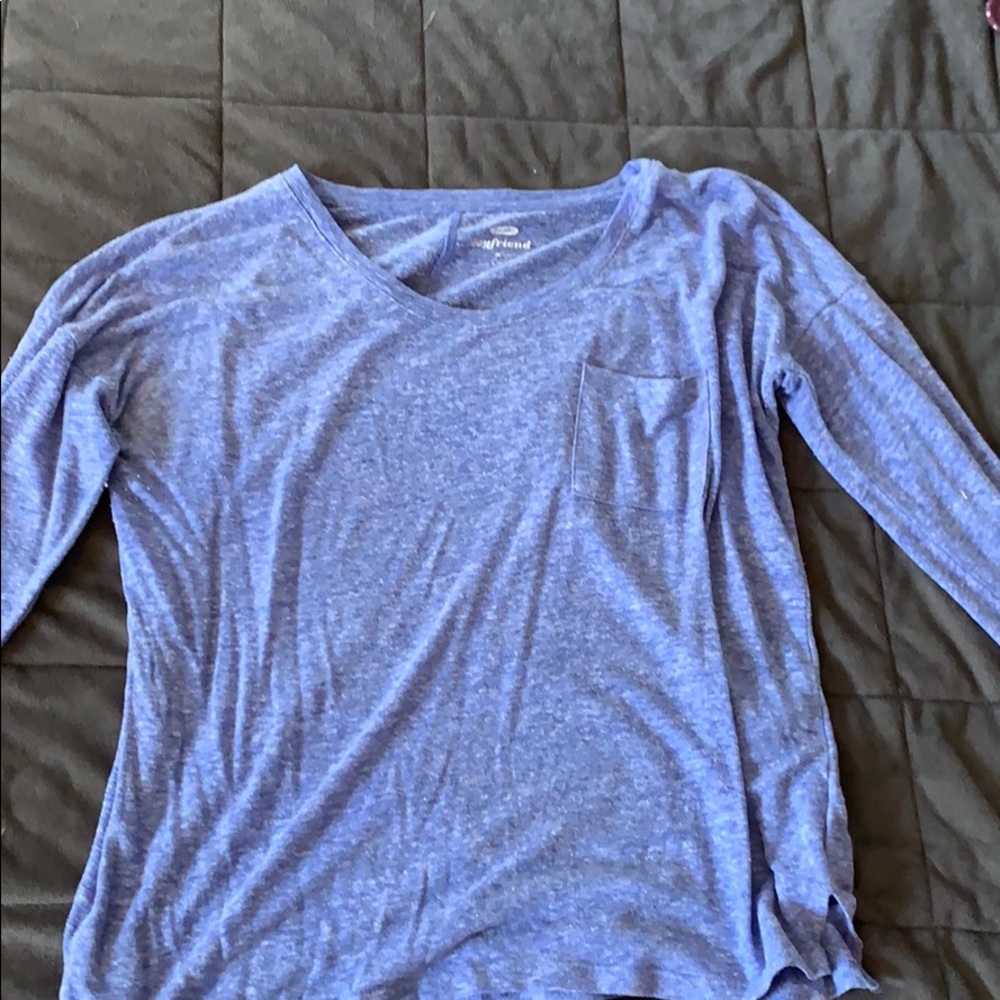 Blue long sleeve shirt